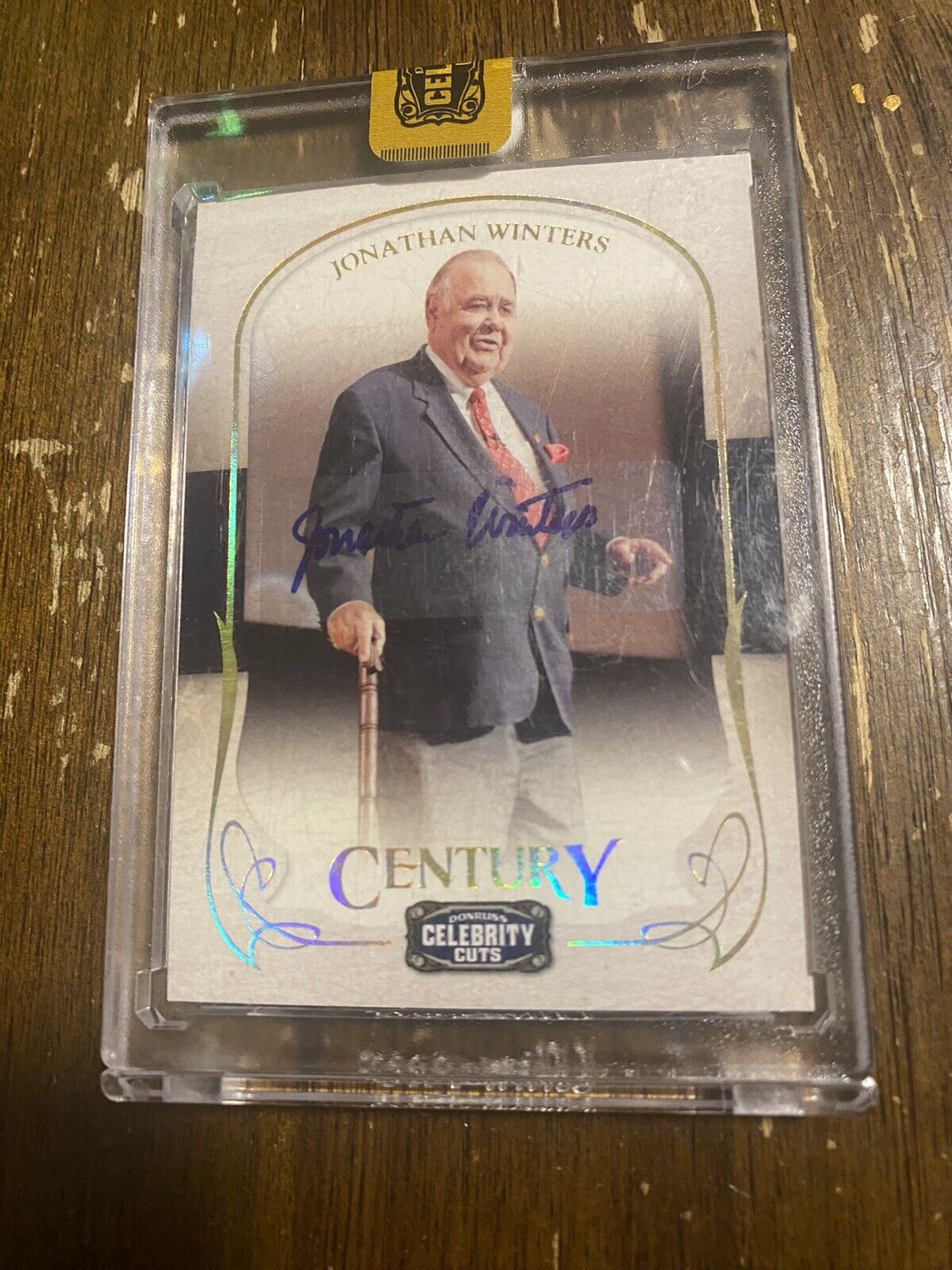 Jonathan Winters Auto /100 Century Celebrity Cuts Actor Hollywood Autograph