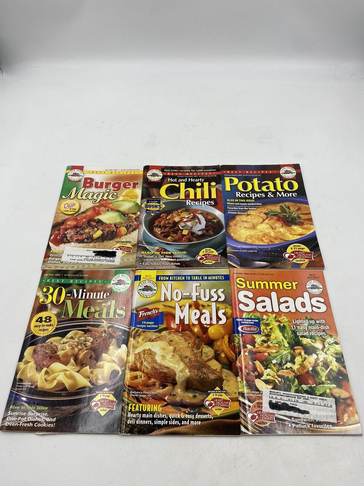 Easy Home Cooking, Best Recipes Magazine Booklets Collection, Delicious Lot of 6
