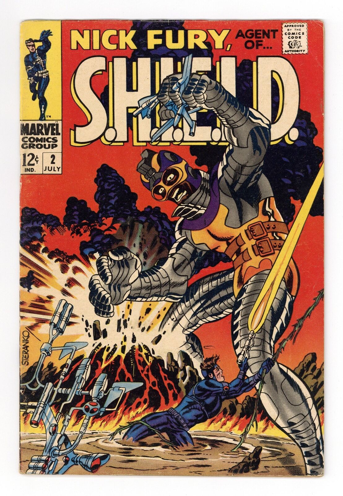 Nick Fury Agent of SHIELD #2 VG+ 4.5 1968