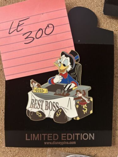 Scrooge McDuck Limited Edition 300 Best Boss Authentic Disney Pin