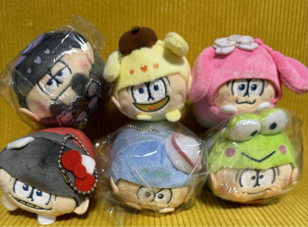 Osomatsu-san item lot of 6 Sanrio Collaboration plush toy Sextuplets Set  