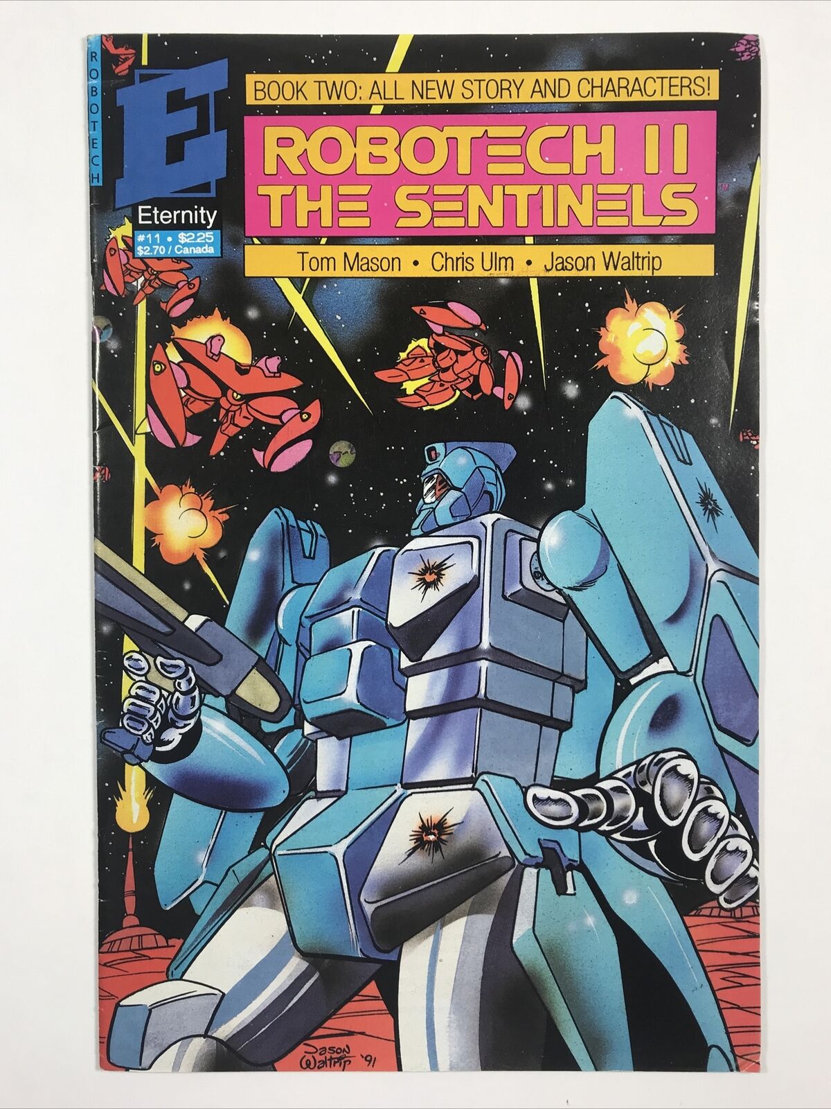 Robotech II: The Sentinels Book 2 #11 (1991 Eternity Comics) 1st Evil Ernie ad