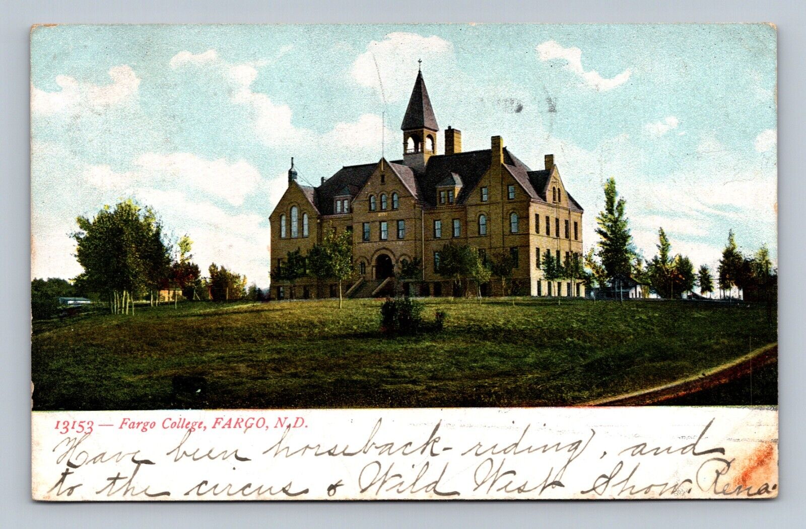 FARGO North Dakota Postcard Fargo College Main Building