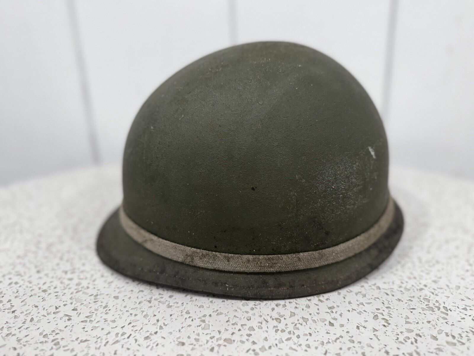 Vintage M-1 WWII Military Helmet with Chinstrap, No Liner