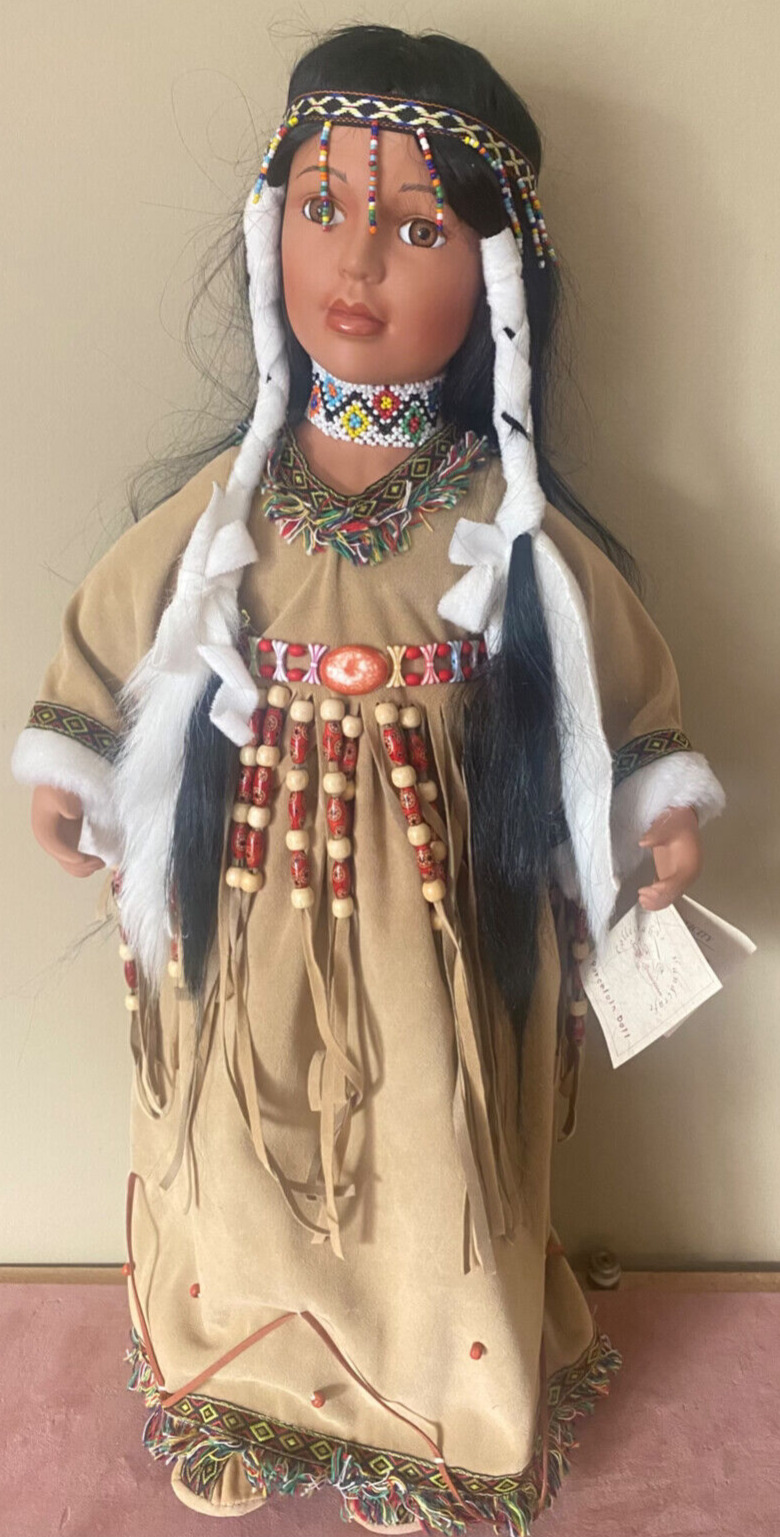 New Native American Doll 23” Sway Collection Porcelain Doll