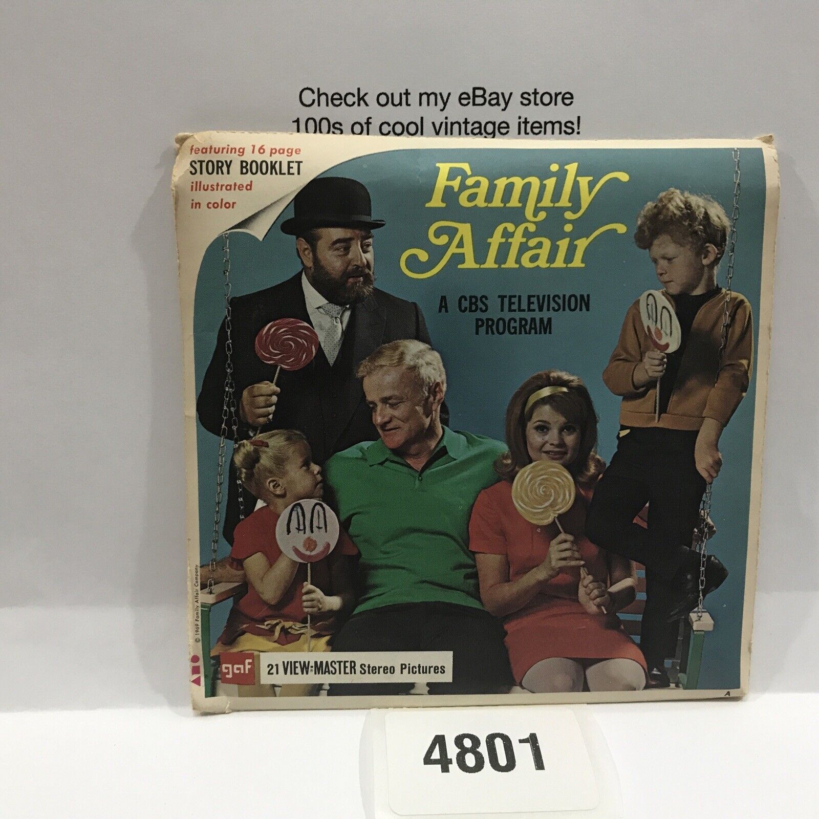 Vintage GAF View-Master  Reel / Disk……….. Family Affair B571