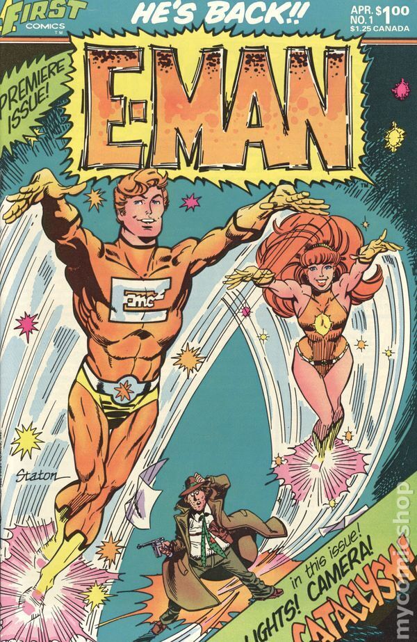 E-Man Comics #1 NM 1983 Stock Image