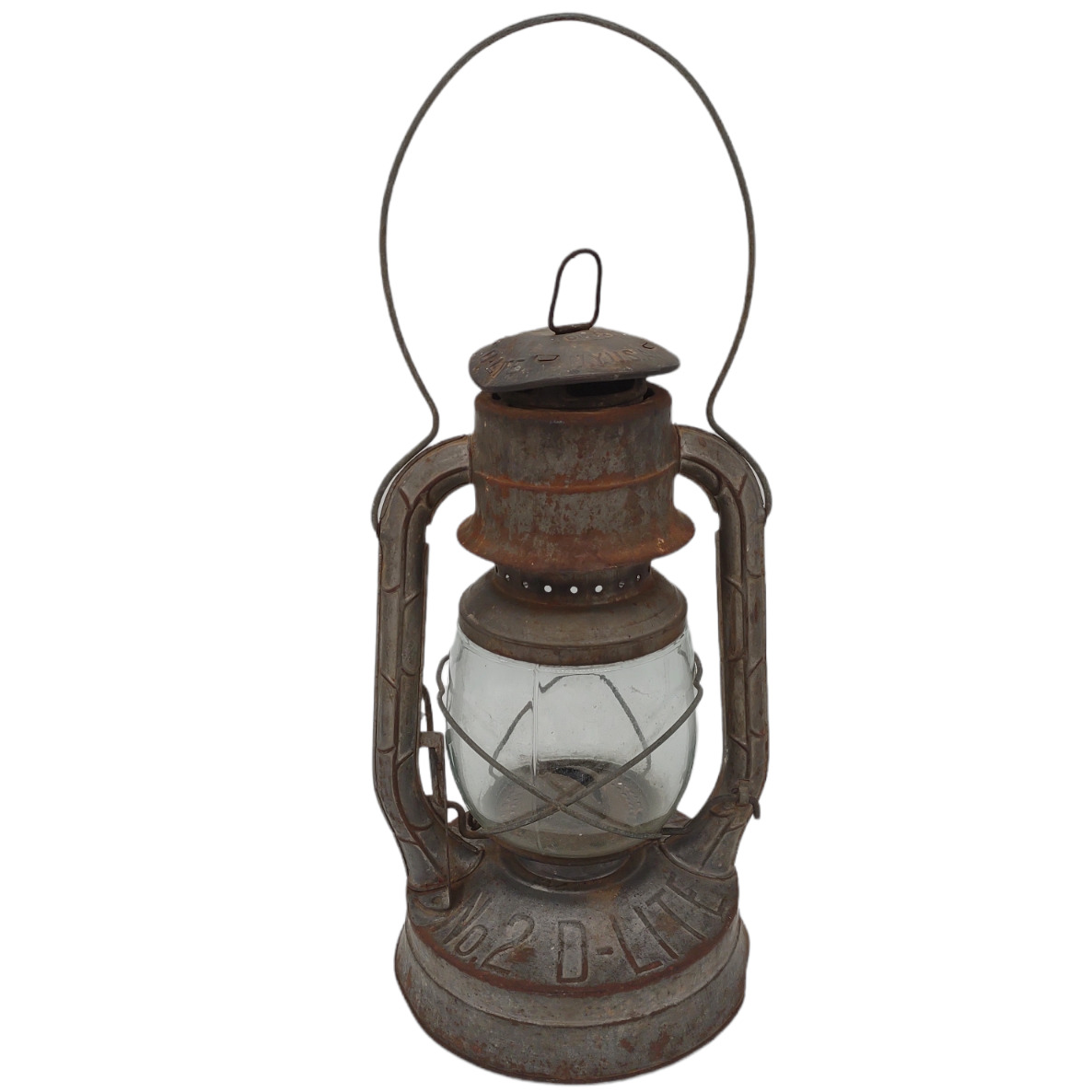 Antique Lantern Dietz No 2 D-LITE Railroad Barn Farm Country Lamp Light NY USA