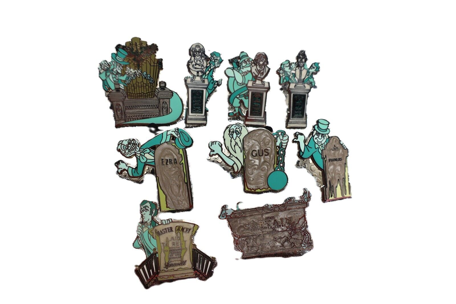 Disney Haunted mansion set of 9 Mystery Graveyard Pins