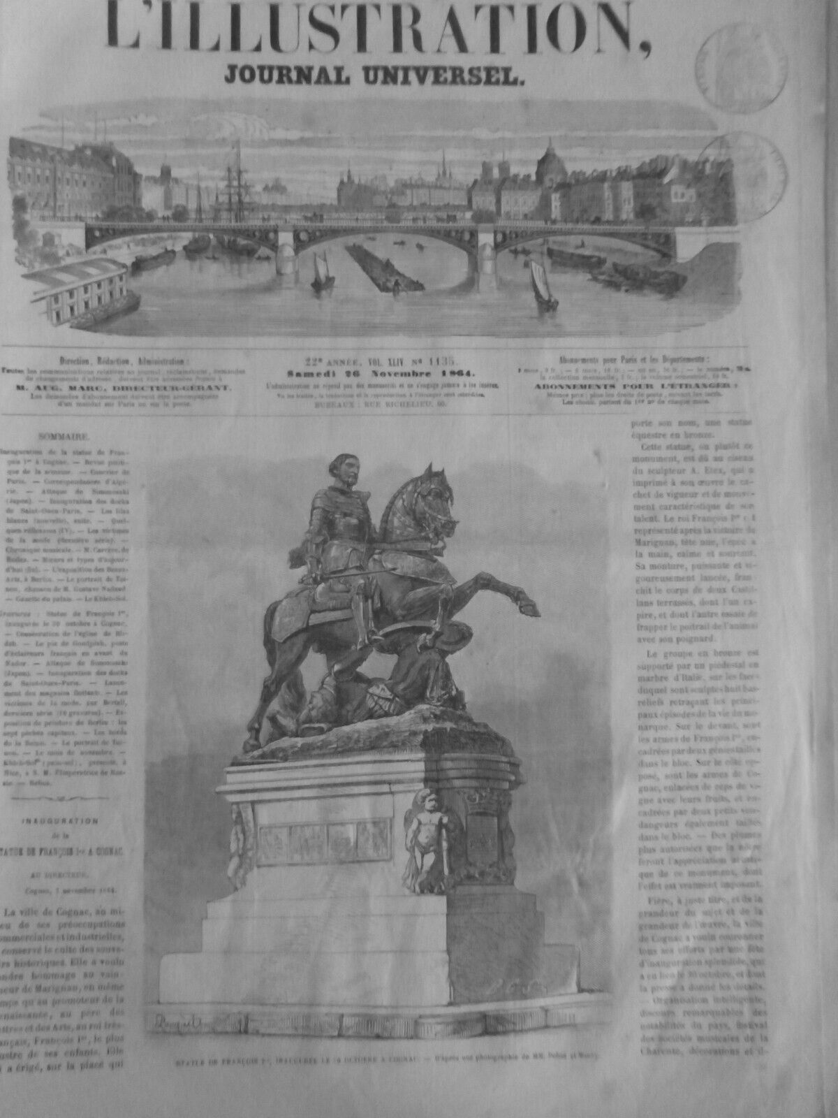 1864 1899 Equestrian Statue 11 Old Newspapers
