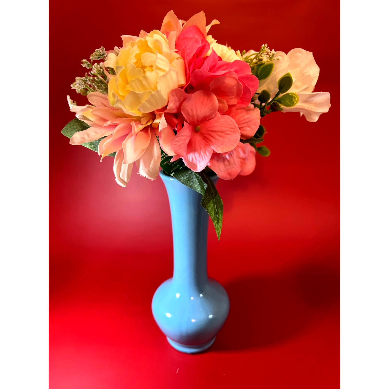 Vintage McCoy Floraline vase blue # 403