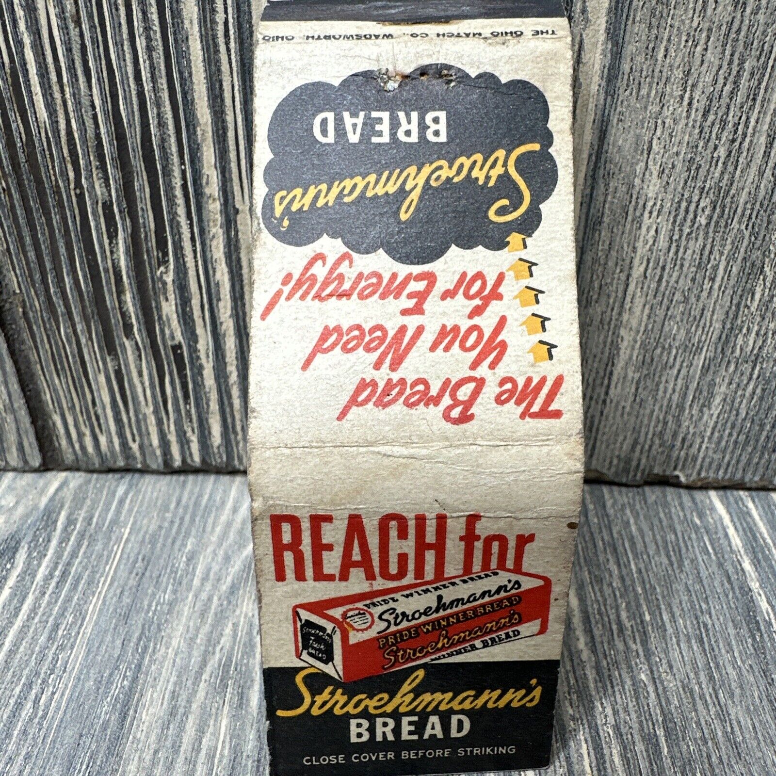 Vintage Stroehmann's Bread  Matchbook Advertisement