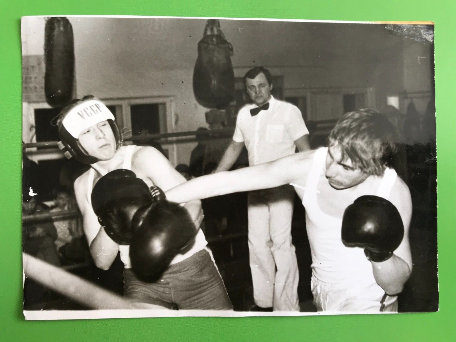 Handsome Guys Boxers Ukrainian Boxing Tournament Gay Int Vintage Photo