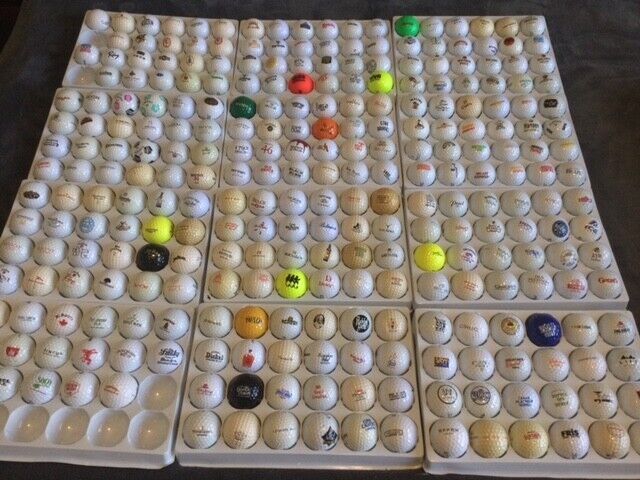 GIN: WORLDS LARGEST & MOST COMPLETE GOLF BALL COLLECTION 11 BALLS TOTAL