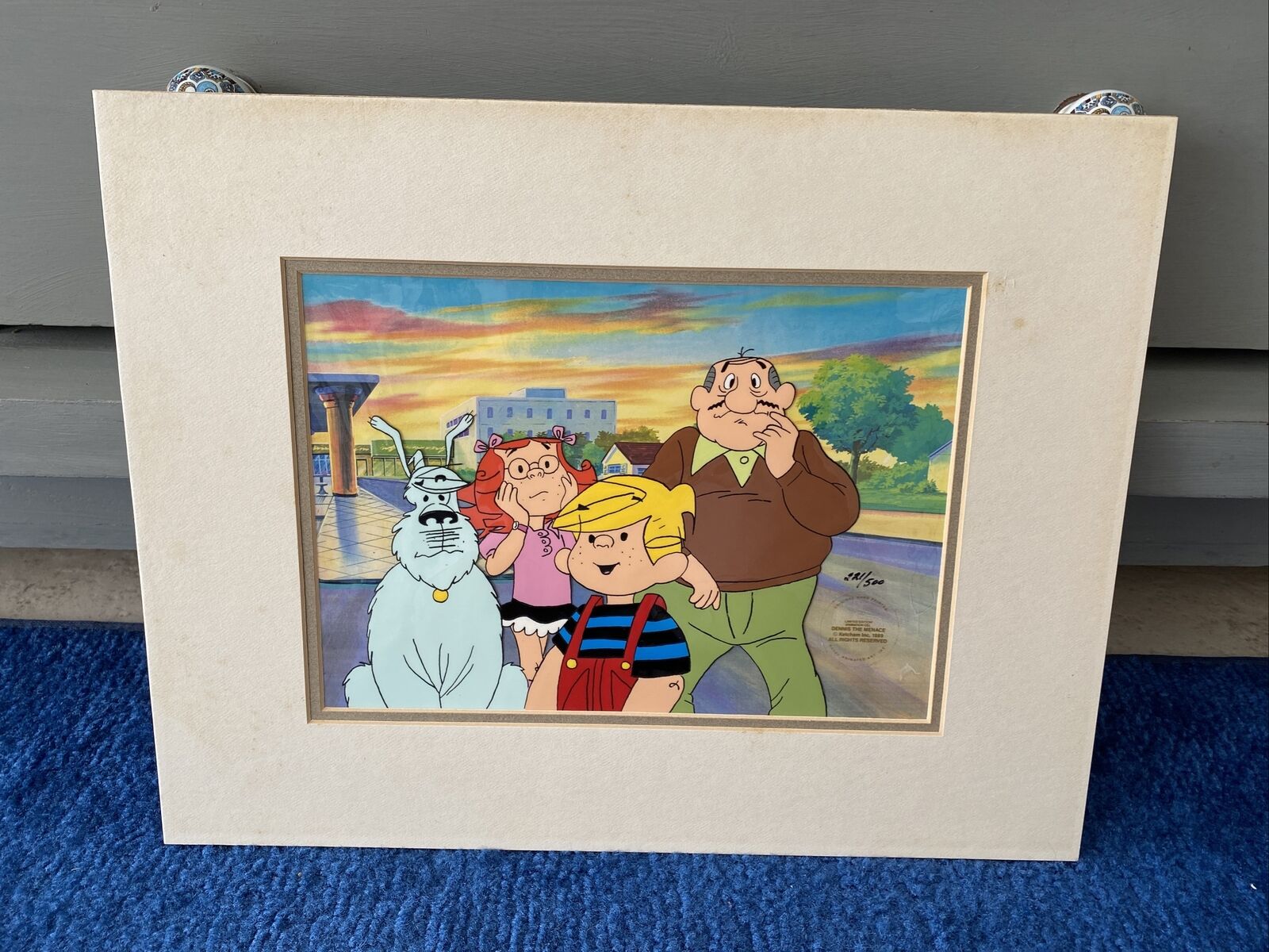 Dennis the Menace 1989 Limited Edition 500 Hand Painted Original Animation Cel