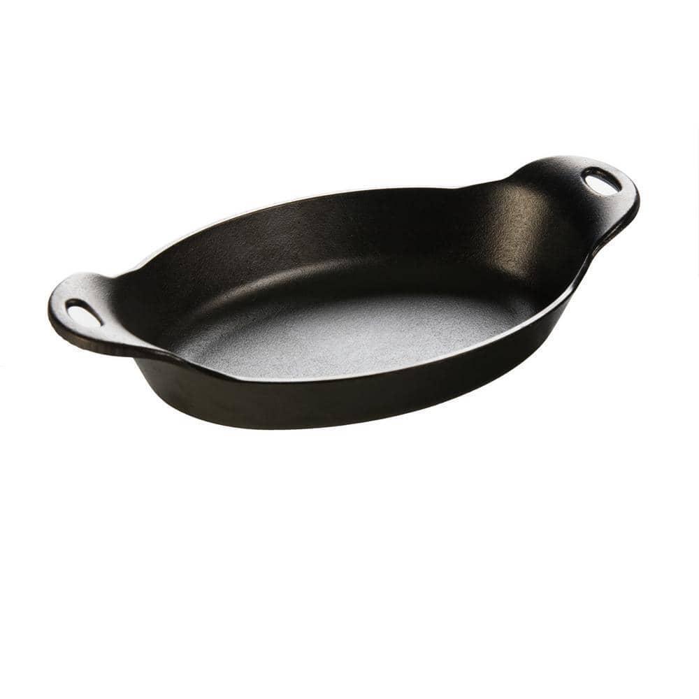 Lodge Skillet Server Oval Durable Cast Iron Black Even Heating 12 in. Depth