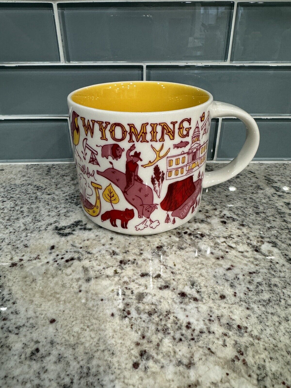 Starbucks Wyoming Mug 14oz Been There Series Cup Across The Globe Collection
