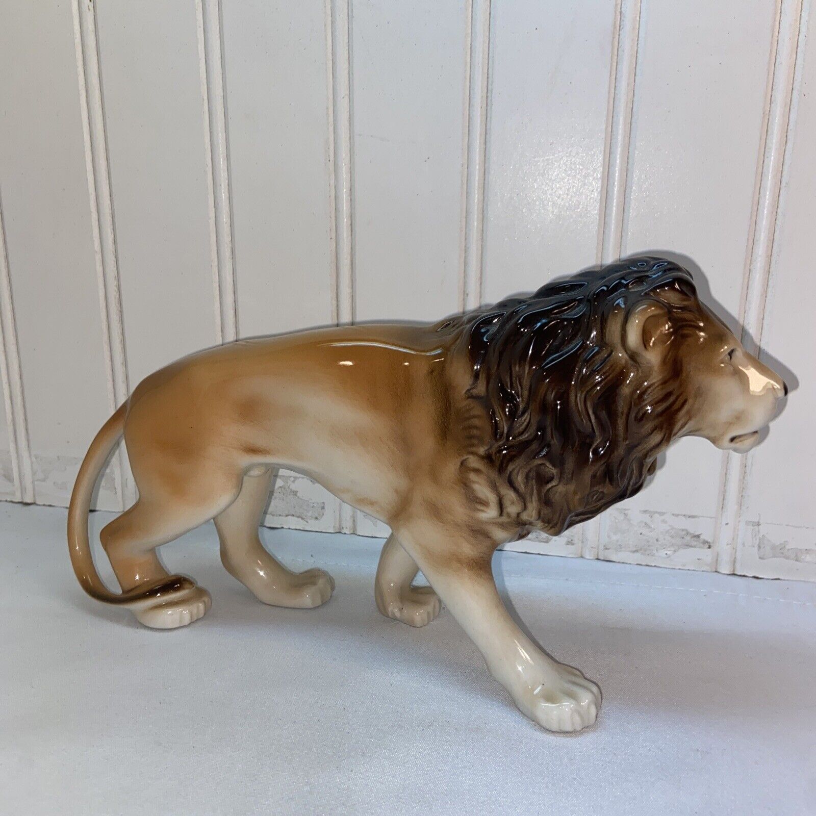 Vtg 1950-60’s MCM Male Lion KING OF THE JUNGLE  Wild Animal Statue figurine