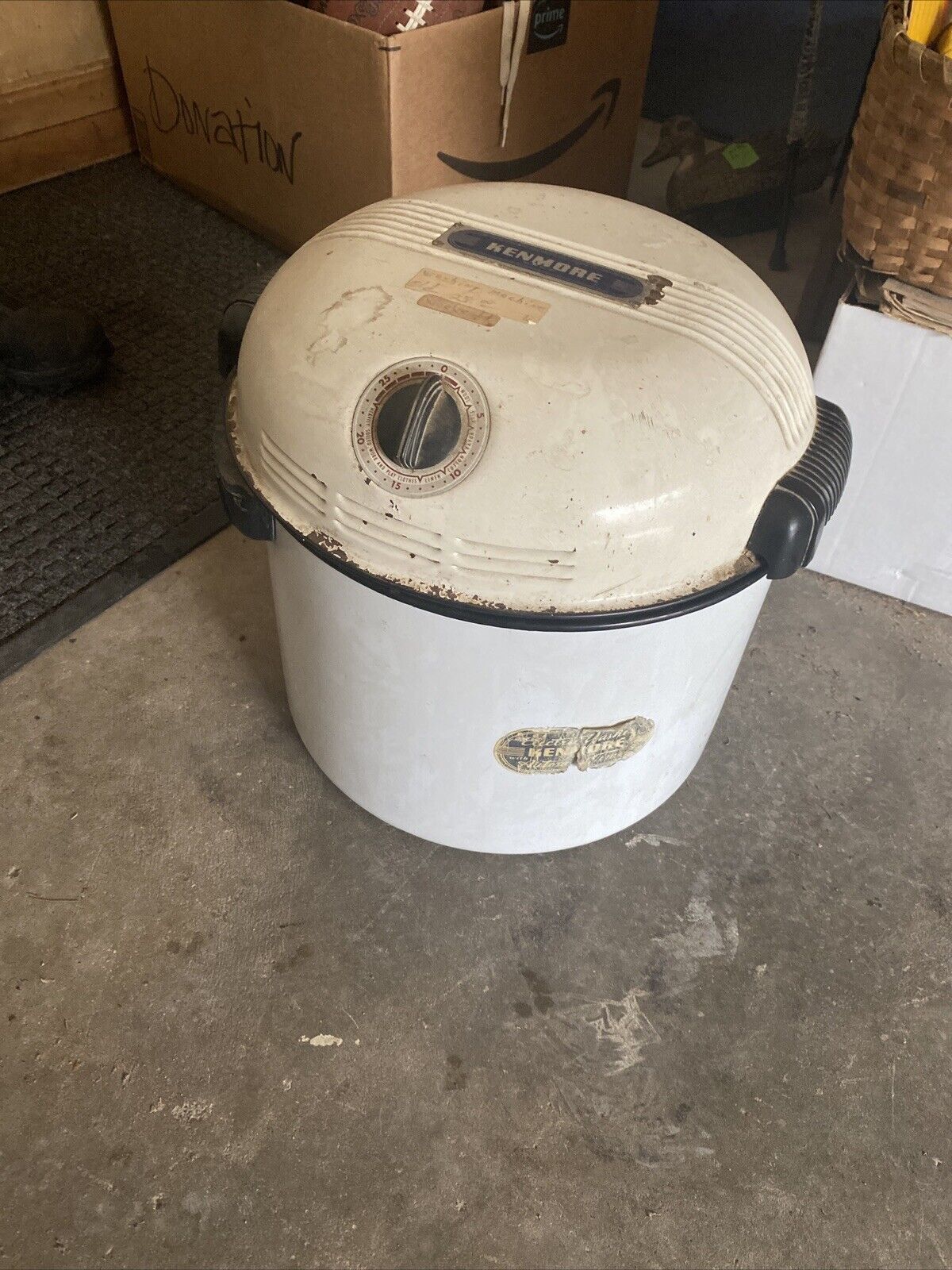 Vintage Kenmore “Portable” Electric Tabletop Washing Machine With Wringer WORKS