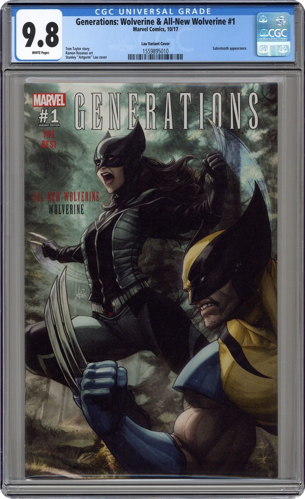 Generations Wolverine and All-New Wolverine #1 Artgerm Con CGC 9.8 2017
