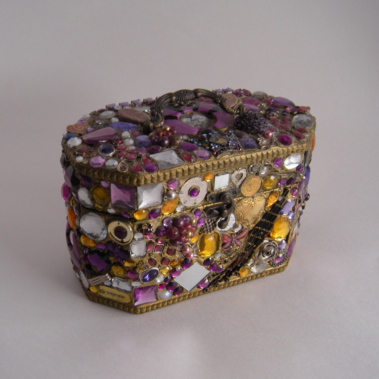 VTG, Jeweled Keepsake/Treasure Box  (L23)