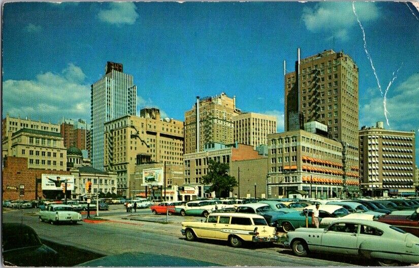 Vintage Postcard Downtown View of Fort Worth TX Texas 1950\'s-60\'s          D-618
