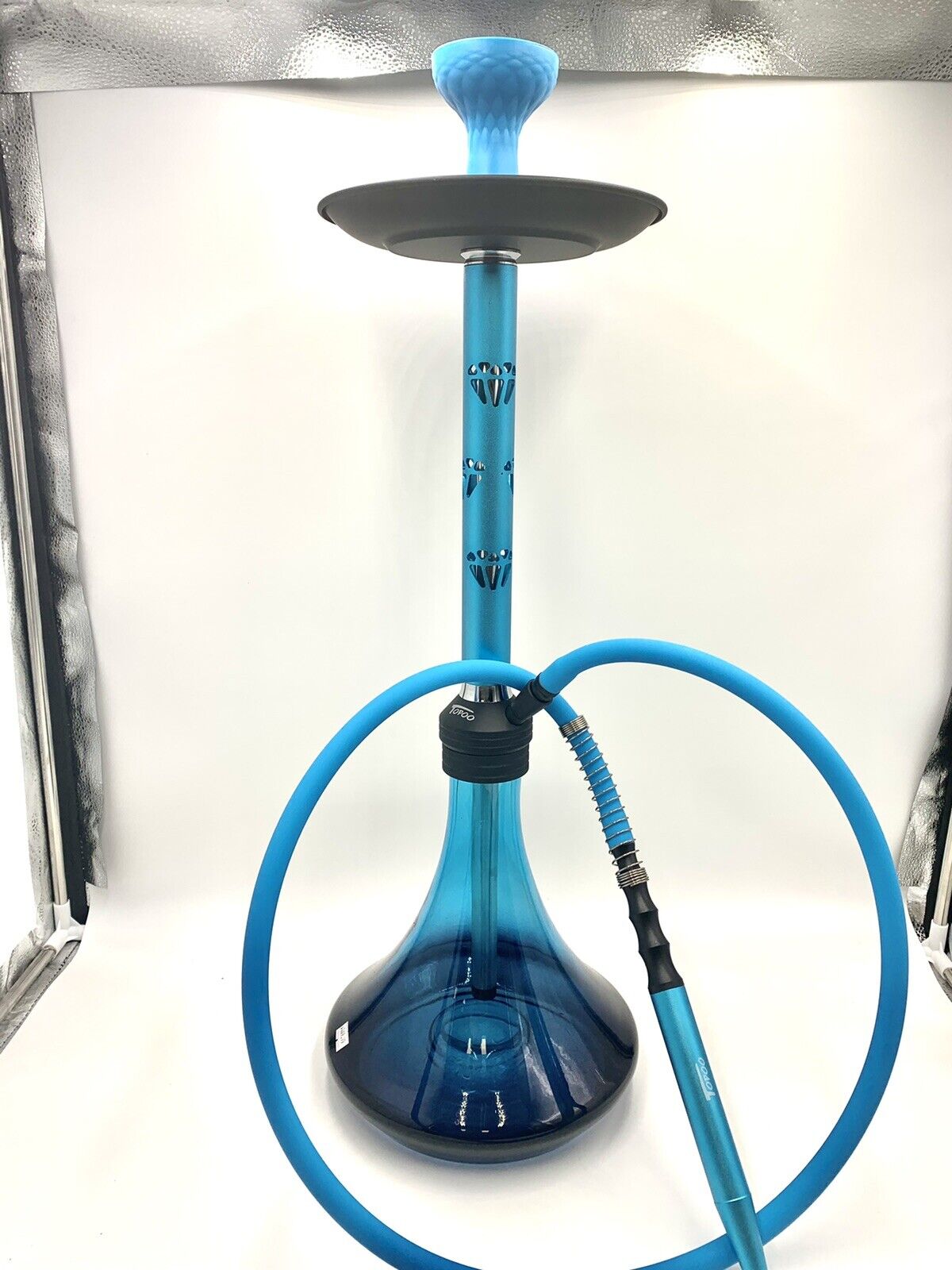 Modern LARGE Turquoise Color EGYPTIAN STYLE HOOKAH WITH AN EXTRA LARGE HOSE
