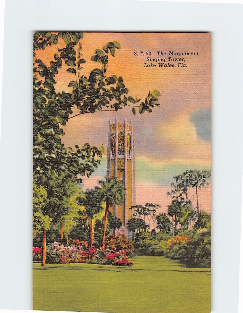 Postcard The Magnificent Singing Tower lake Wales Florida USA