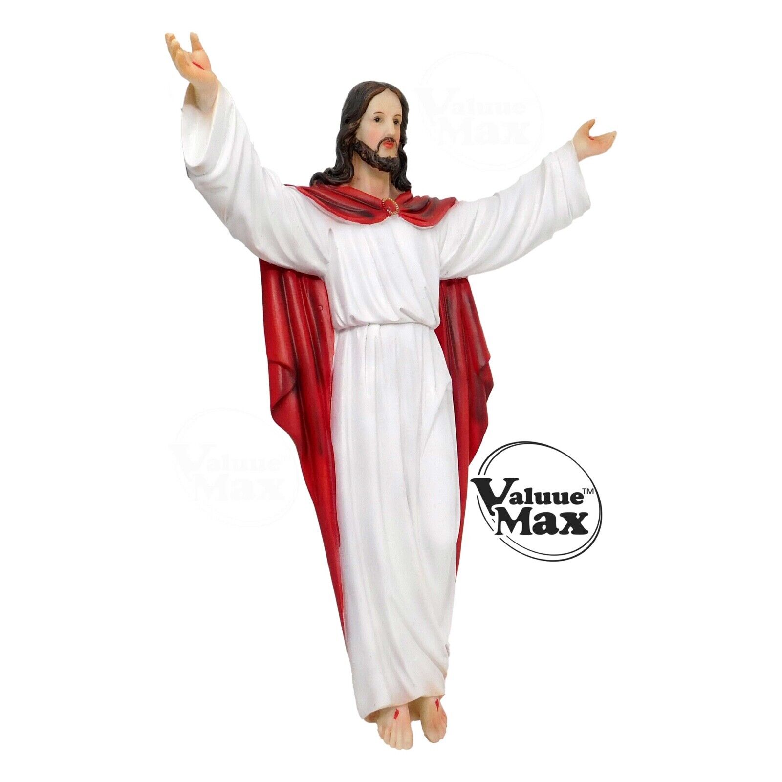 Risen Jesus Statue, Finely Detailed Resin, 16 Inch Tall, Wall Mounting Figurine