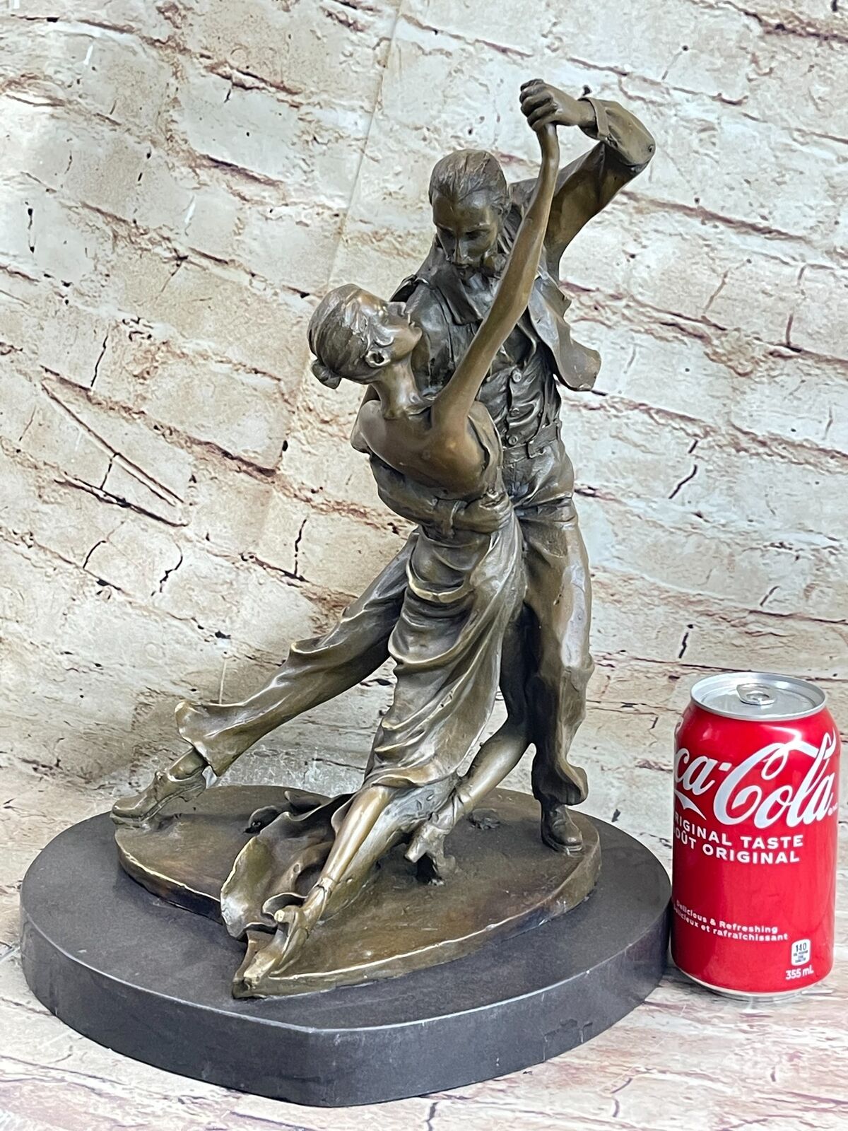 Milo Art Deco Tango Dancers Dance Dancing Bronze Sculpture statue Figurine Large