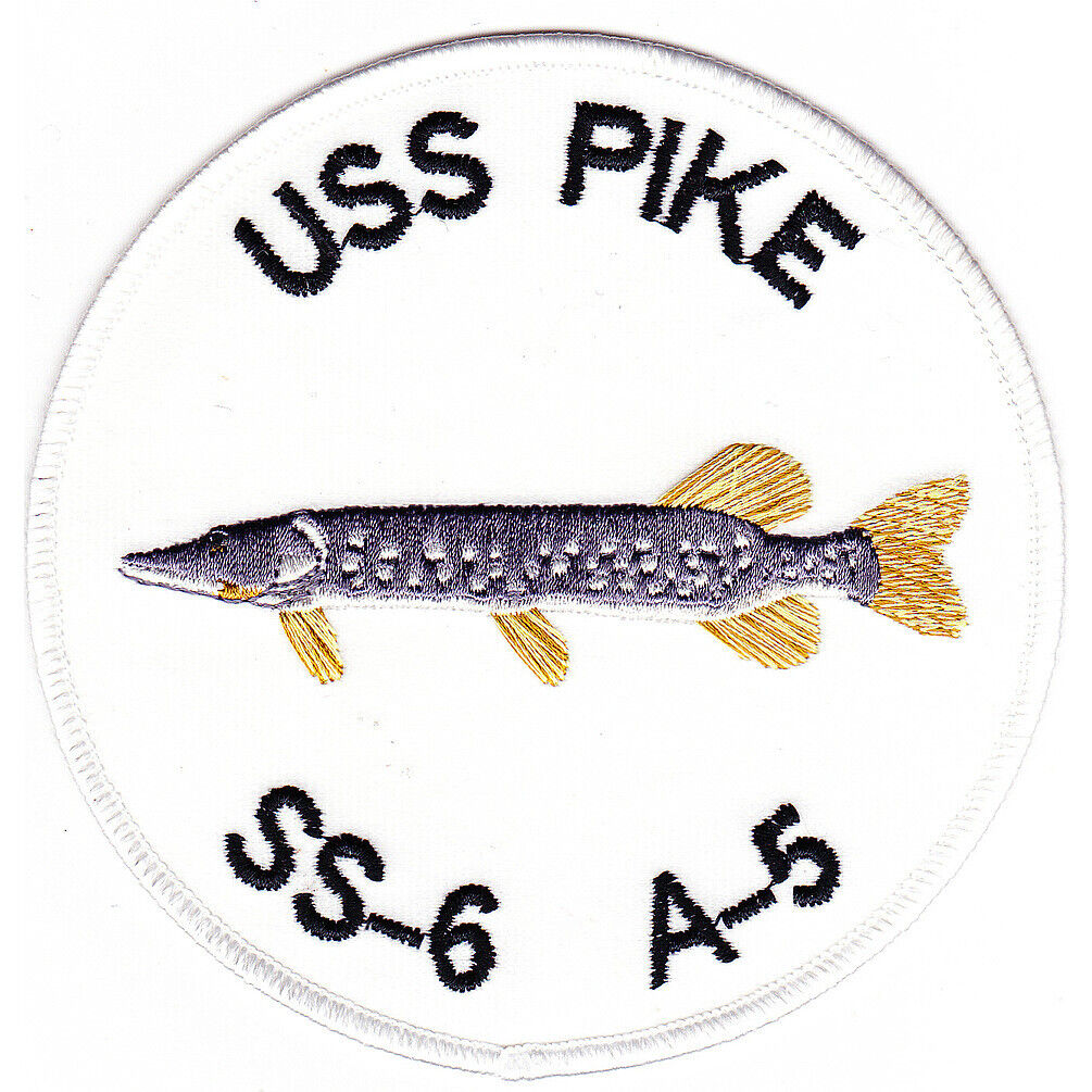 USS Pike SS-6 First SS A-5 Submarine Patch