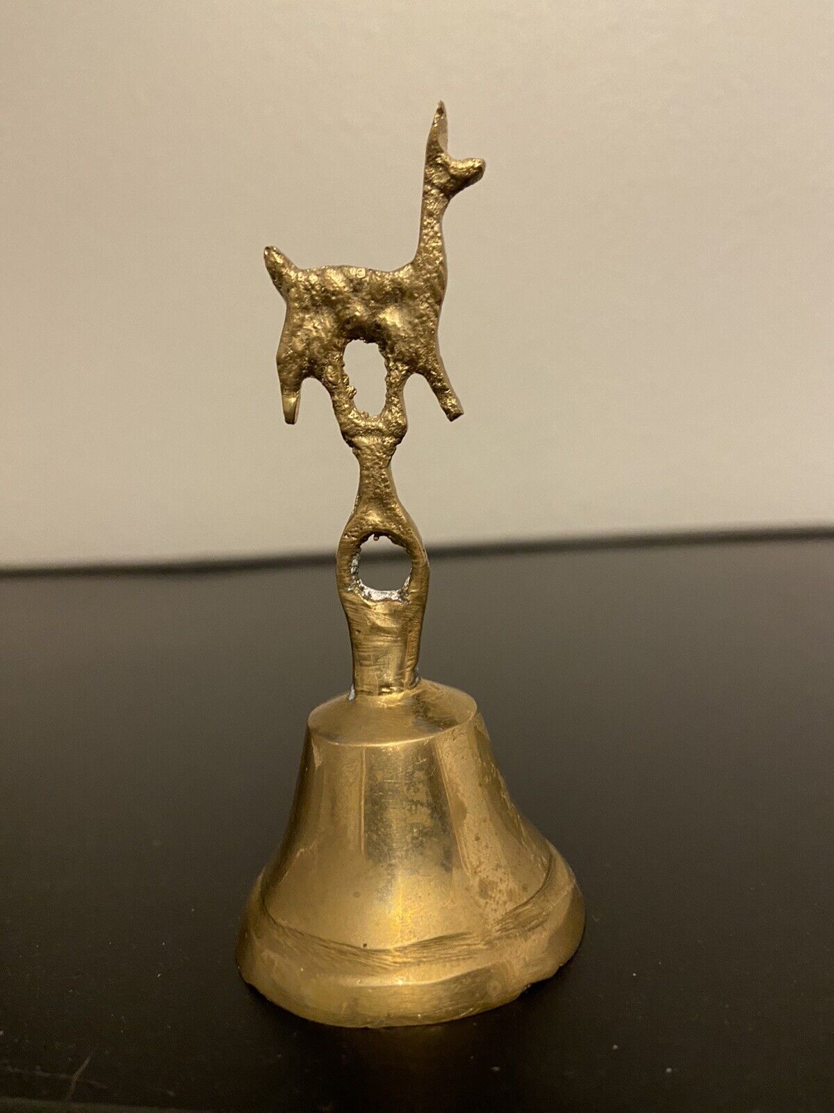 Handmade Vintage Llama Brass Bell 3.75”