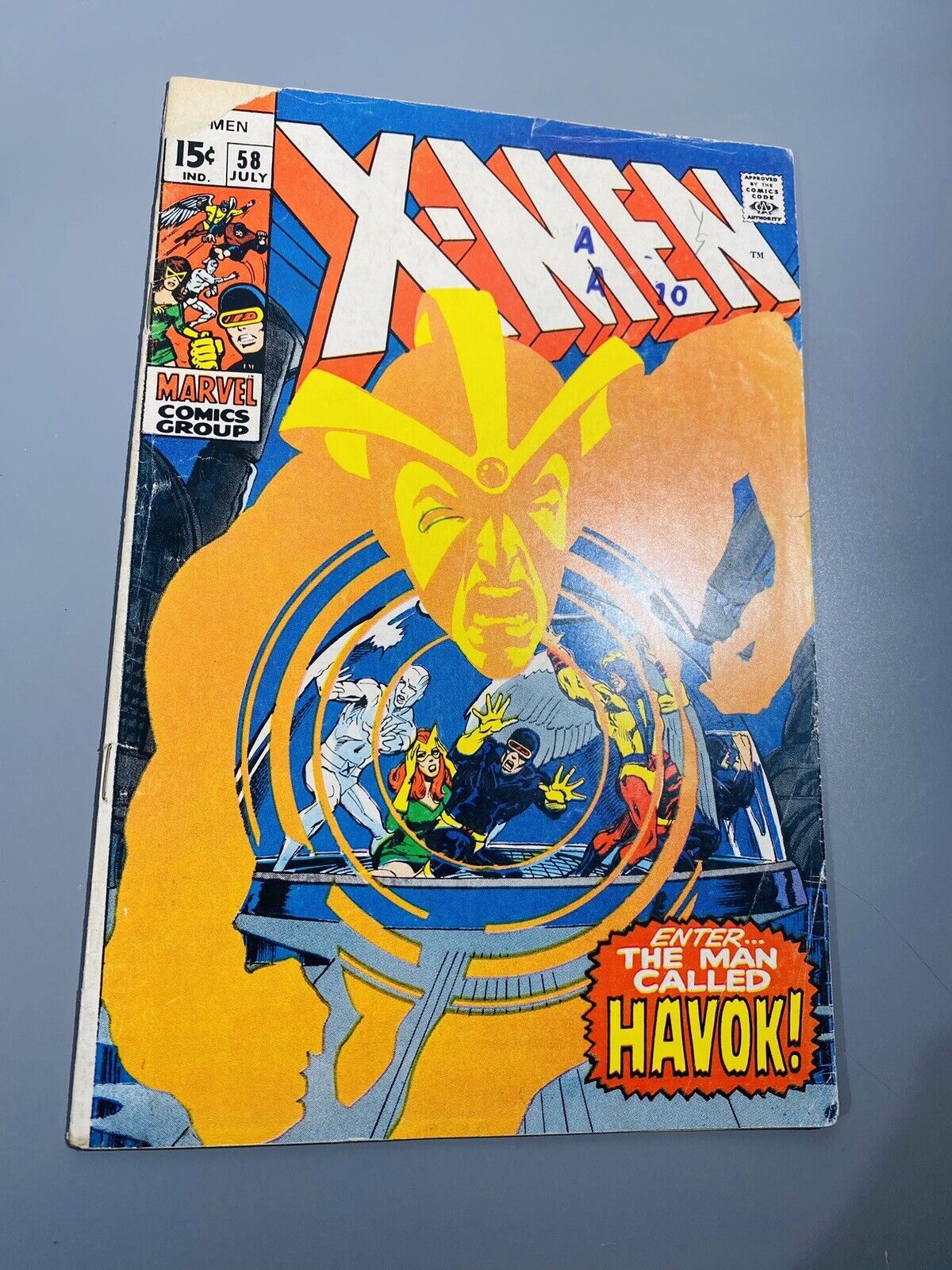 X-Men #58 1st Appearance of Havok Marvel, 1969 KEY Neal Adams 1st print