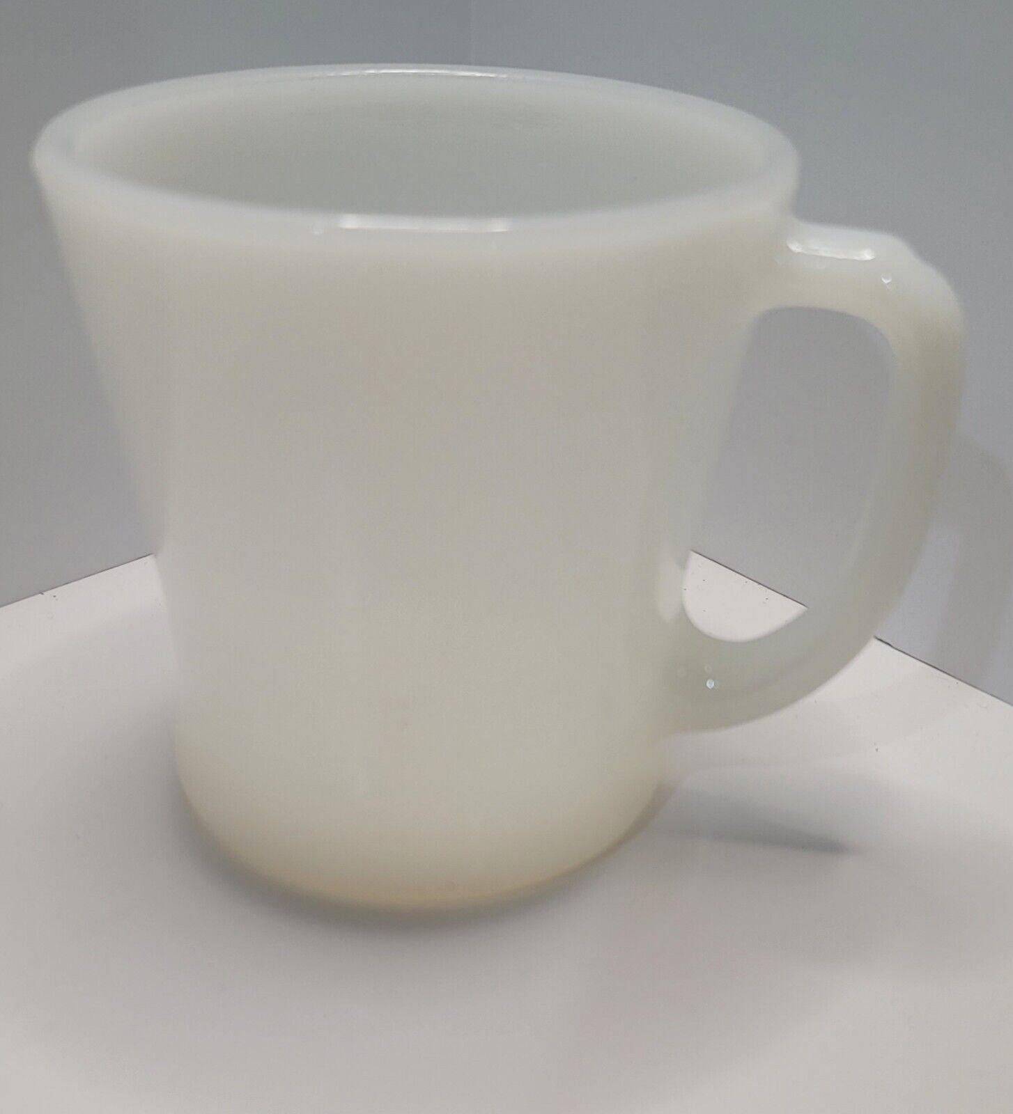  Vintage ANCHOR WHITE Milk Glass White Mug ANCHOR HOCKING Fire King VGC