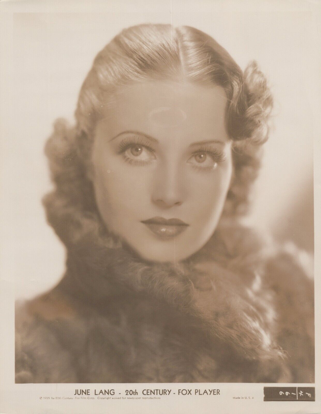 June Lang (1935) ❤🎬 Stunning Portrait - Original Vintage Hollywood Photo K 247