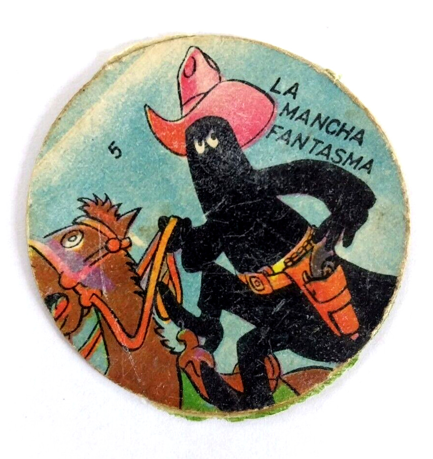 Vintage 1964 Figuritas Disney Argentina Disc Card The Phantom Blot 
