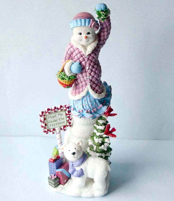 Lenox Snowy Sweetheart 2017 Snowman Figurine 12.5\