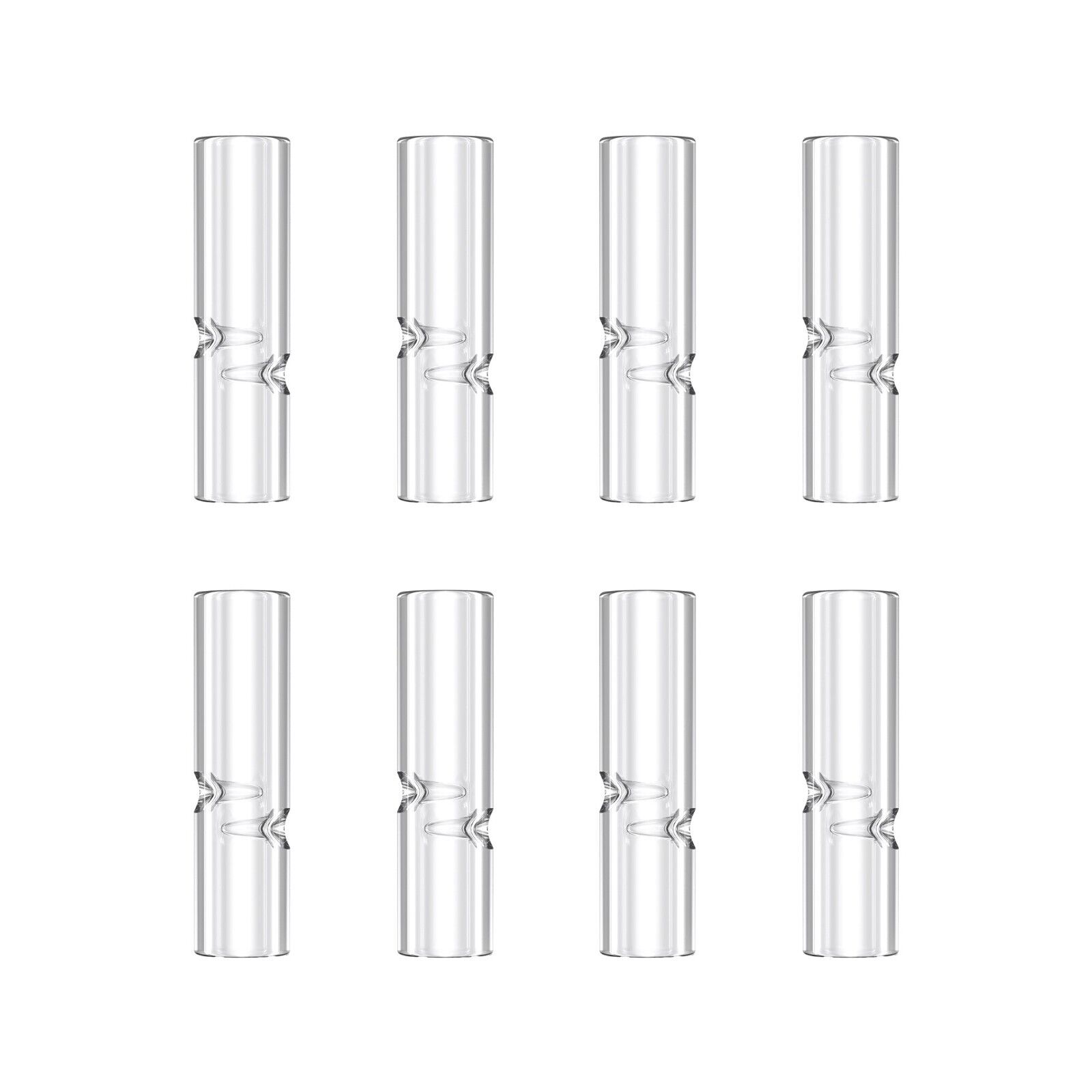 24pk Cigarette Glass Crutch Tips CLEAR can be used in Rolling Machine 8mm