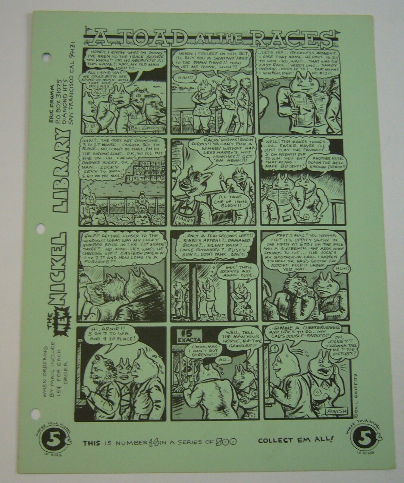 New Nickel Library #14 bill griffith mr. toad underground comix eric fromm