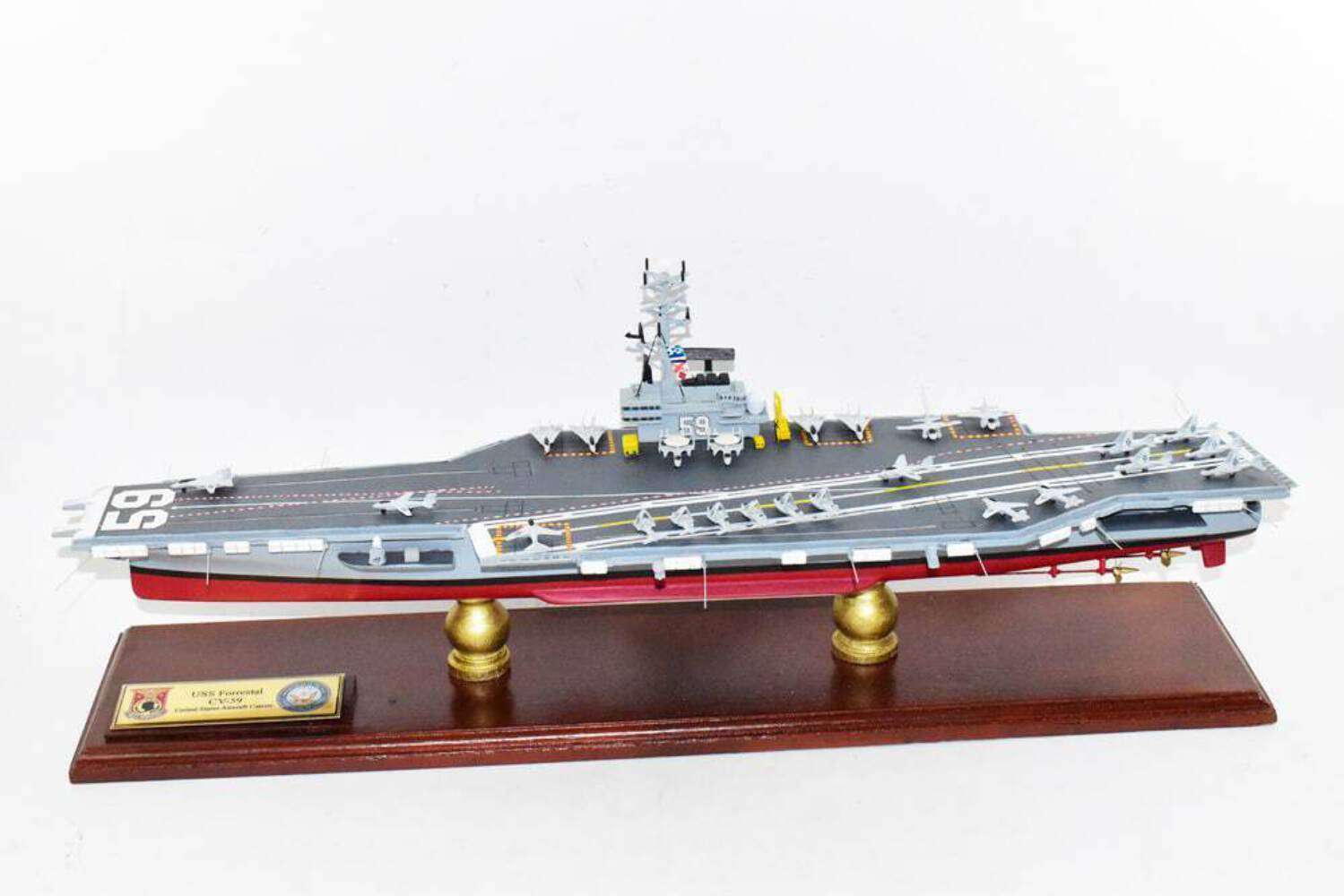 USS Forrestal CV-59 Aircraft Carrier Model,Navy,Scale Model,Forrestal