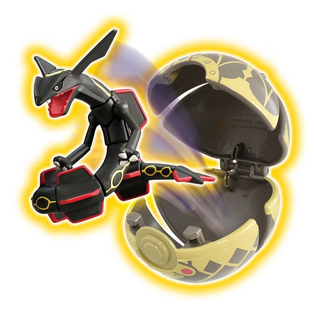 Takara Tomy Monster Collection Pokedel-Z Black Rayquaza (Ancient Monster Ball)