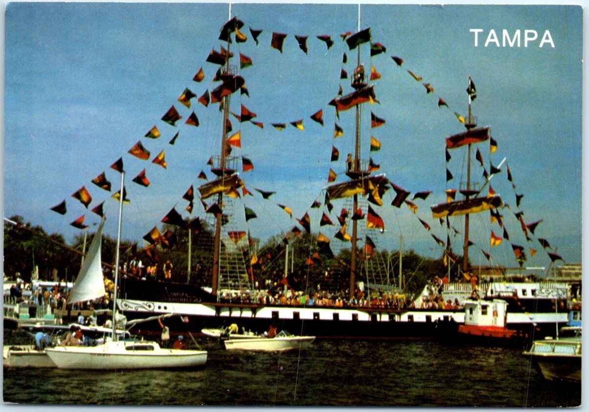 Postcard - The Gasparilla Fiesta, in Tampa, Florida