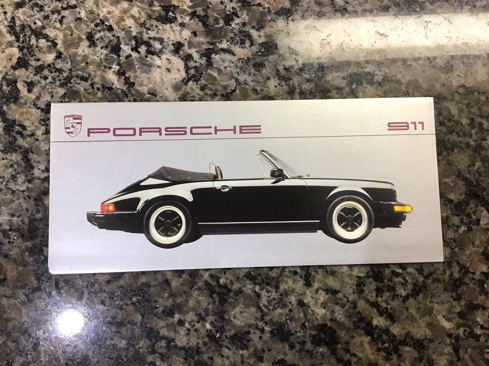 1987 Porsche 911 Carrera Showroom Sales Brochure Mailer