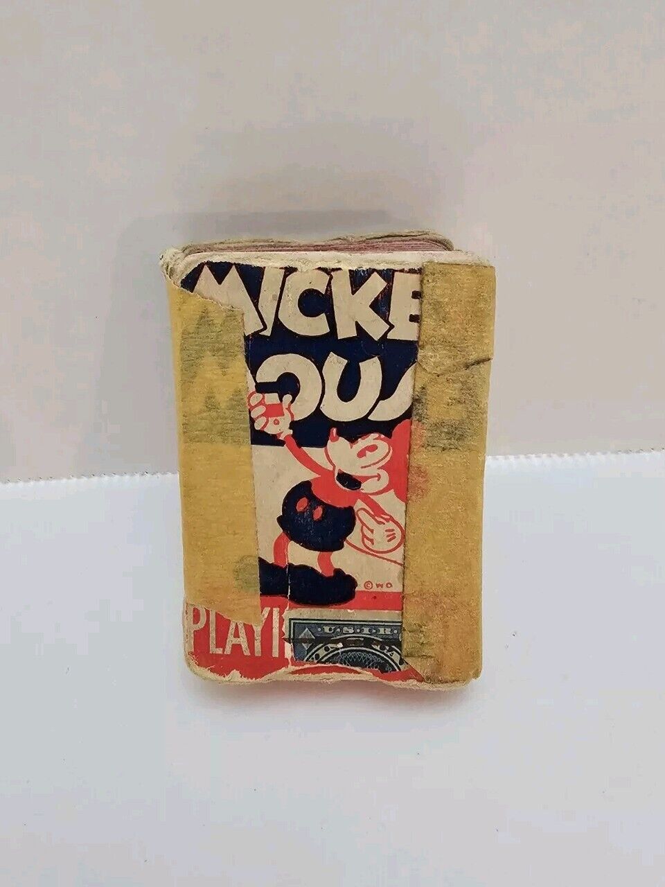 1930s Walt Disney RARE Mickey Mouse Debut Poker Playing Cards COMPLETE Deck VTG