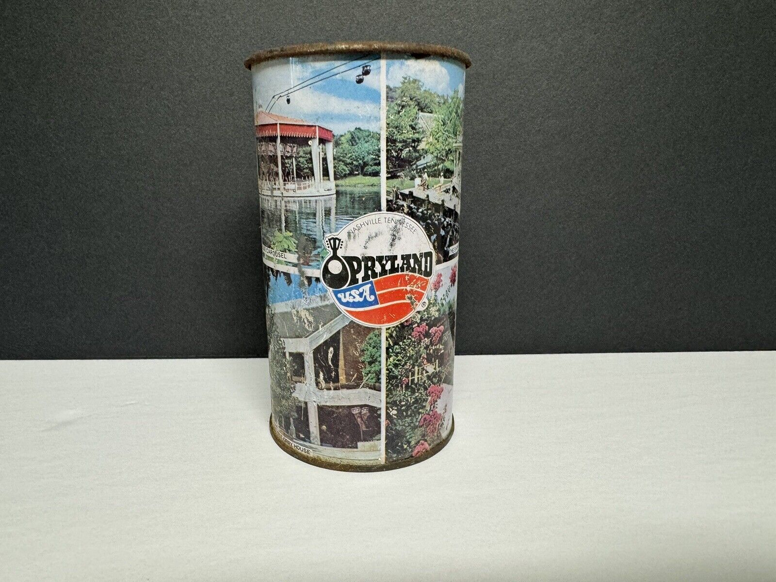 Vintage 1970s Opryland USA Tin Metal Cup Vintage Souvenir Collector