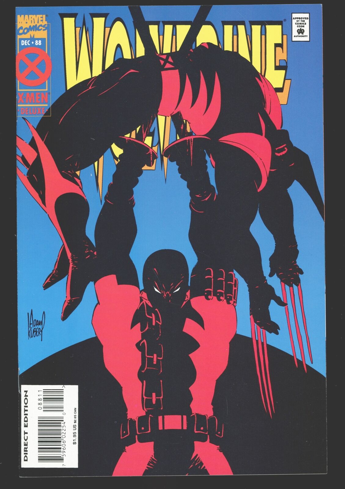 Wolverine #88 1994 Deluxe Edition 1st Deadpool & Wolverine - Kubert NM- [VM22]