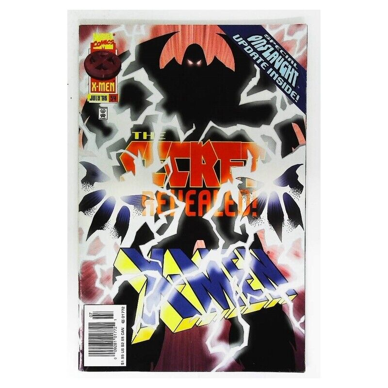X-Men (1991 series) #54 Newsstand in NM minus condition. Marvel comics [h`