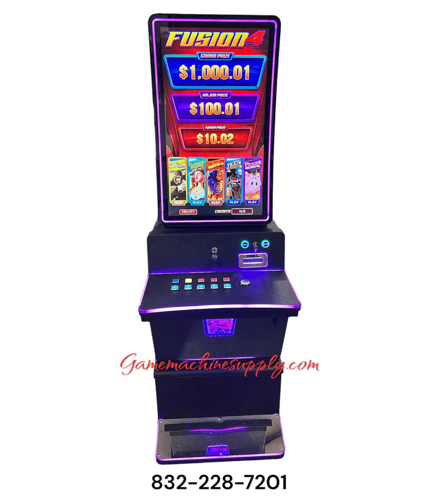 Fusion 4 (Curve Screen) Skill Game Metal Cabinet (Casino Machine)