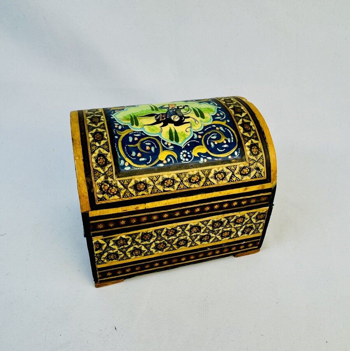 Vintage Persian Khatam Trinket Box