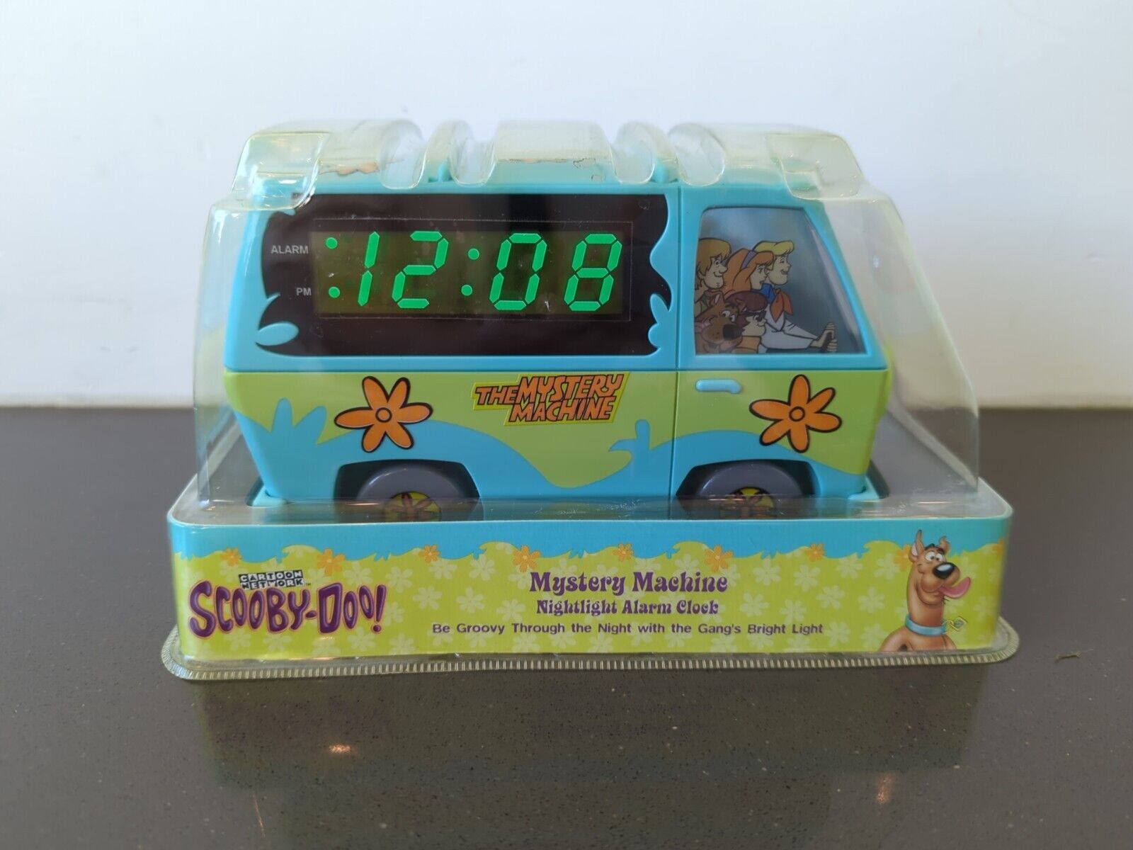 Scooby Doo Mystery Machine Alarm Clock 1999 – Very Nice – NEW IN PACKAGE K6